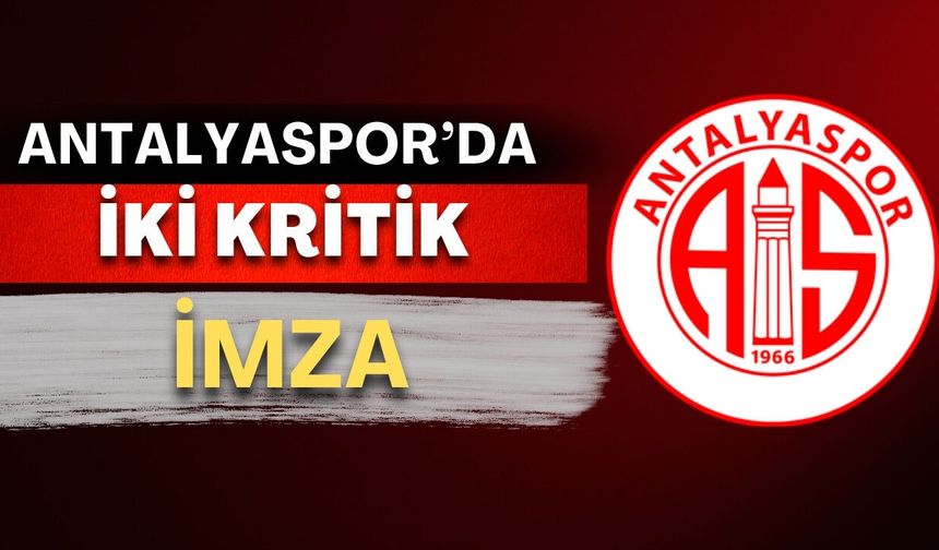 Antalyaspor'da iki kritik imza! Soner ve Erdoğan takımda kaldı