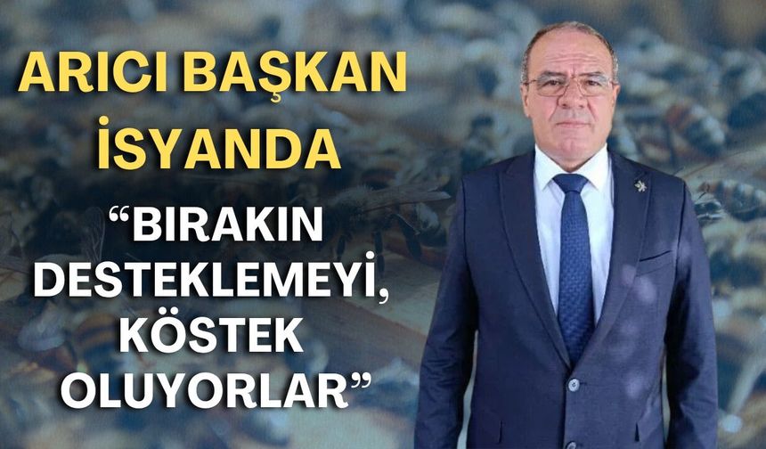 Arıcı başkan isyanda: “Bırakın desteklemeyi, köstek oluyorlar”