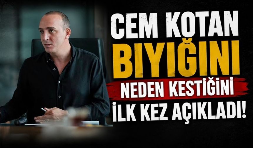 Cem Kotan bıyığını neden kestiğini ilk kez açıkladı!