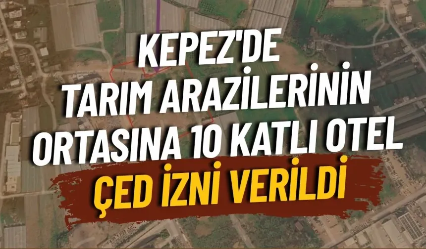 Kepez'de tarım arazilerinin ortasına 10 katlı otel: ÇED izni verildi