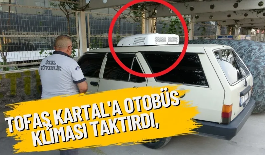 Manavgat'ta sıcaklara karşı ilginç çözüm: Kartal'a klima taktırdı