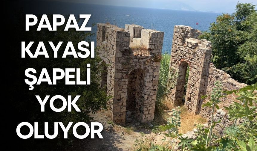 Antalya'nın göbeğinde tarihi utanç! Papaz Kayası Şapeli yok oluyor