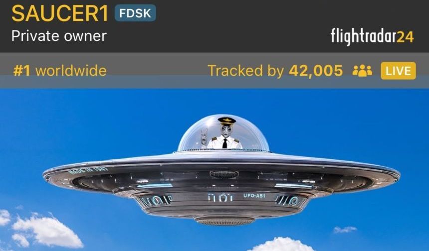 UFO sürprizi! Bir anda ortaya çıktı
