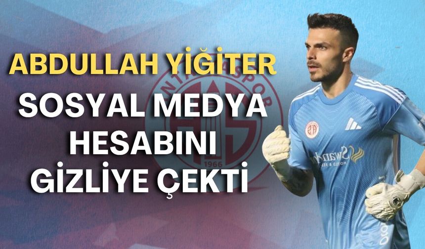 Taraftar tepkileri sonrası Abdullah Yiğiter’den flaş karar! Hesabını gizliye çekti
