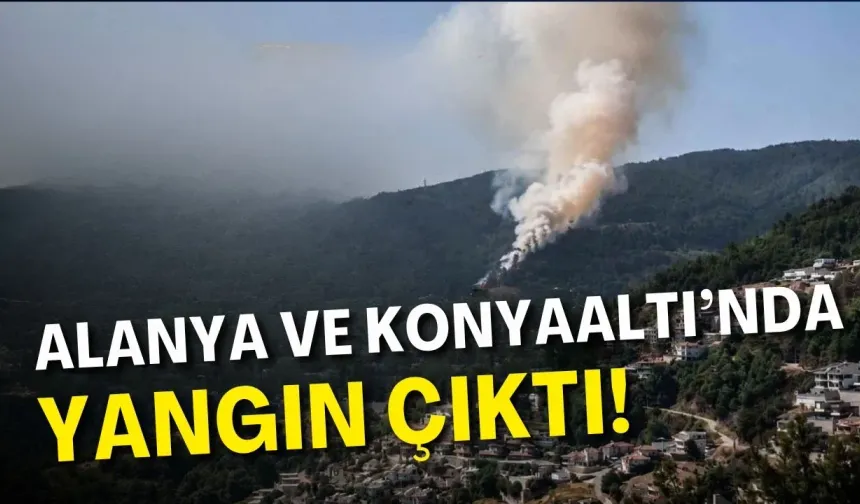 Alanya’da aynı noktada ikinci yangın!