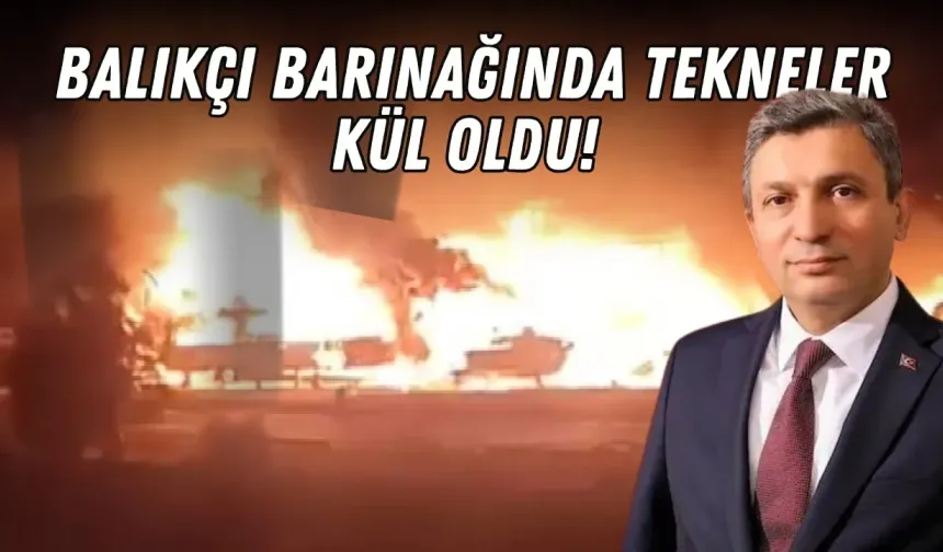 Balıkçı barınağında tekneler kül oldu! Konyaaltı alev alev yandı