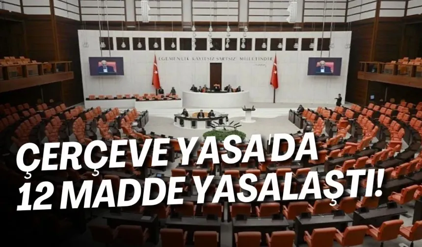 Çerçeve Yasa'da 12 madde yasalaştı!