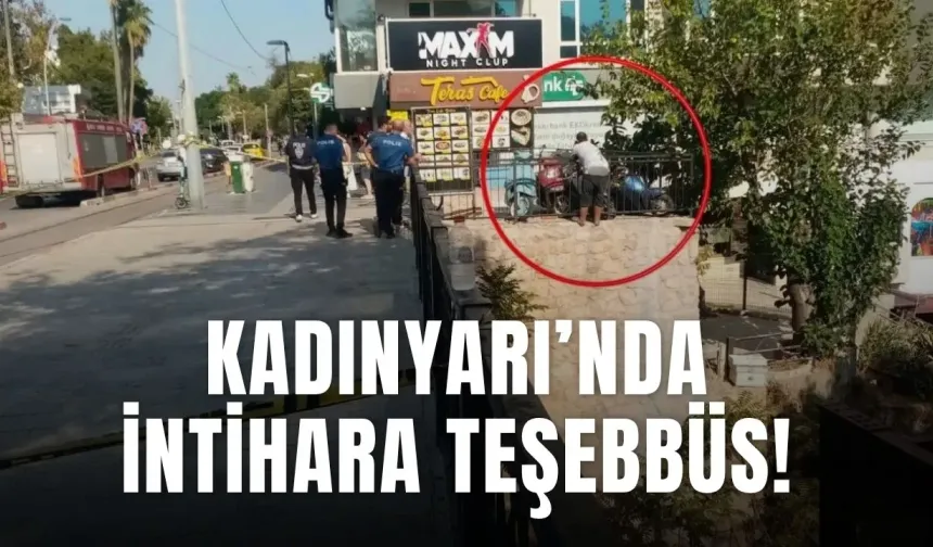 Kadınyarı’nda int*hara teşebbüs! 5 saattir ikna edilmeye çalışılıyor