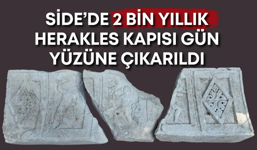 Side’de 2 bin yıllık Herakles Kapısı gün yüzüne çıkarıldı
