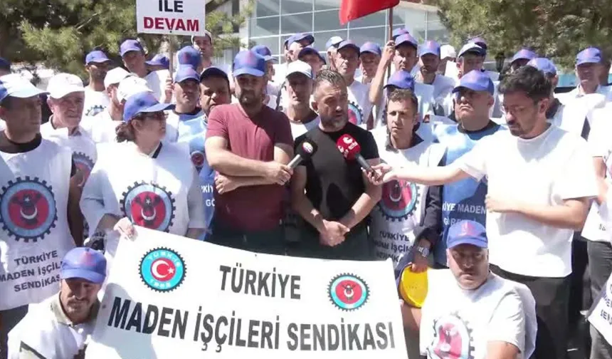 Antalya Barosu’ndan Ankara’da direnen maden işçilerine destek