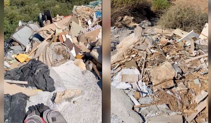 Antalya’nın ikinci falezleri Masa Dağı çöplüğe döndü
