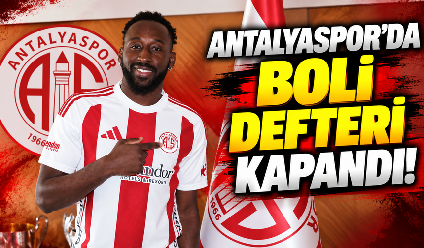Antalyaspor’da Boli defteri kapandı! Sözleşmesi feshedildi