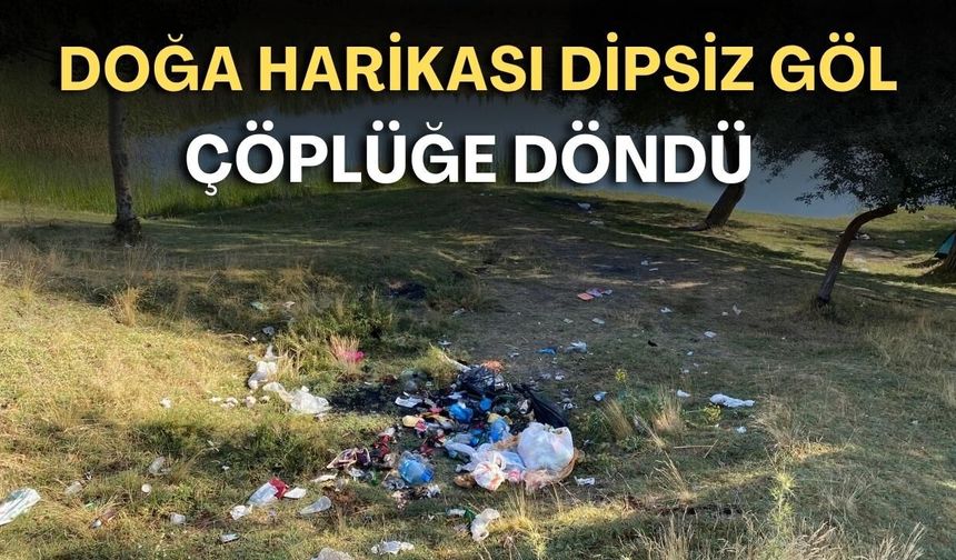 Antalya’da 1700 rakımda çevre skandalı! Doğa harikası Dipsiz Göl çöplüğe döndü