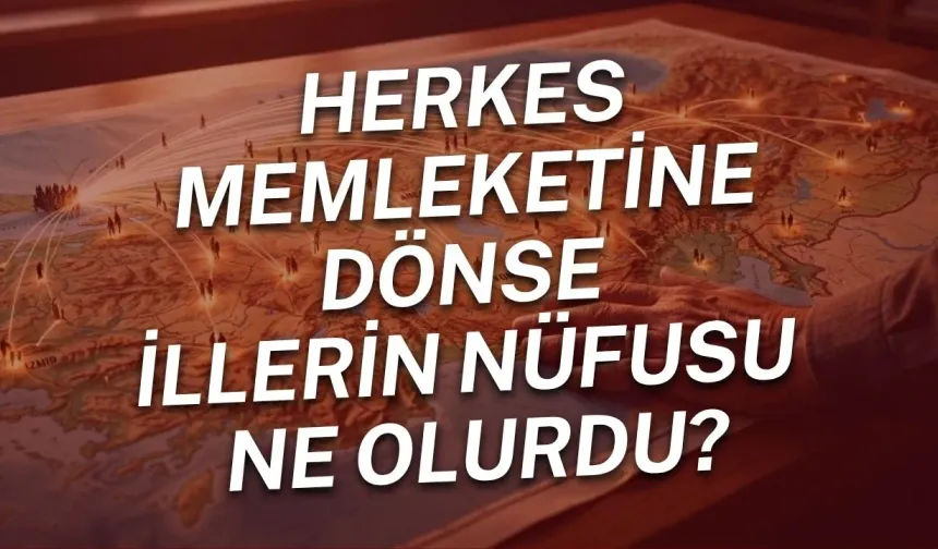 Herkes memleketine dönse illerin nüfusu ne olurdu?