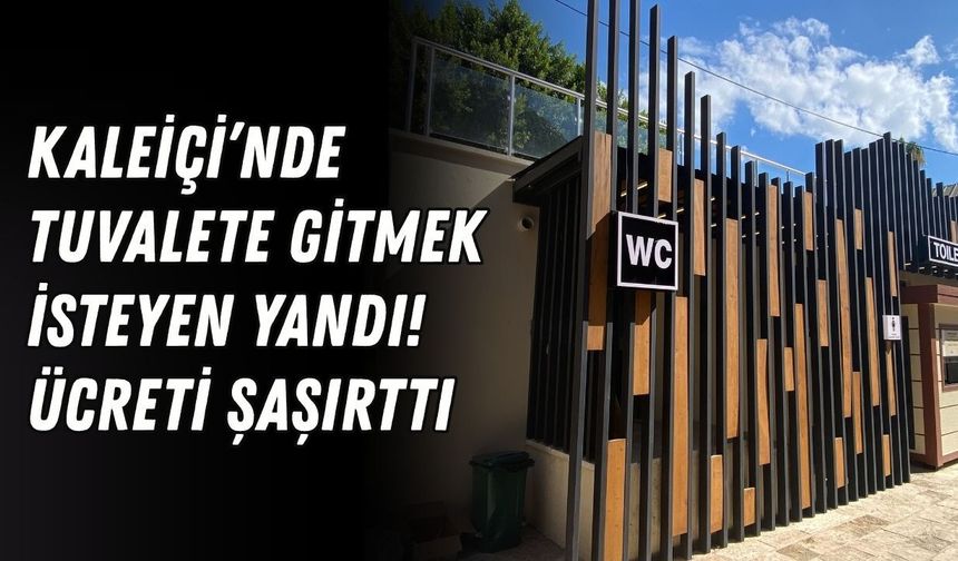 Kaleiçi’nde tuvalete gitmek isteyen yandı! Ücreti şaşırttı