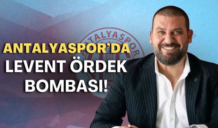 Antalyaspor’da Levent Ördek bombası!