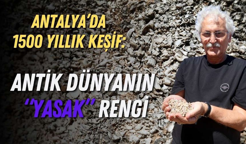 Antalya’da 1500 yıllık keşif: Antik dünyanın “yasak” rengi