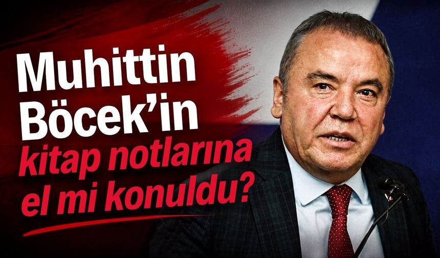 Muhittin Böcek’in kitap notlarına el mi konuldu?
