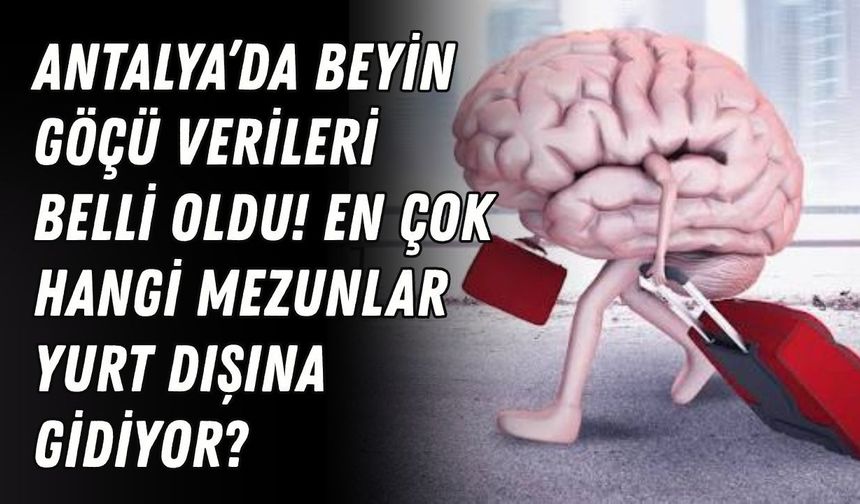 Antalya’da beyin göçü verileri belli oldu! En çok hangi mezunlar yurt dışına gidiyor?