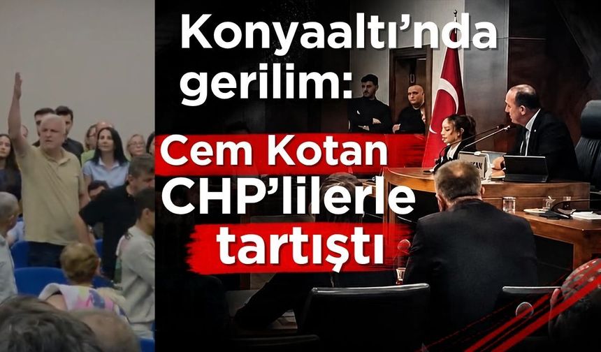 Konyaaltı’nda gerilim: Cem Kotan CHP’lilerle tartıştı, partililer birbirine girdi