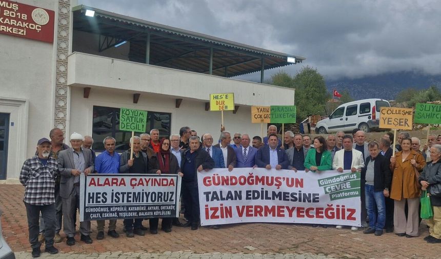 Gündoğmuş’ta Alara Çayı için HES tepkisi: “Alara’nın canını alarak enerji üretemezsiniz!”