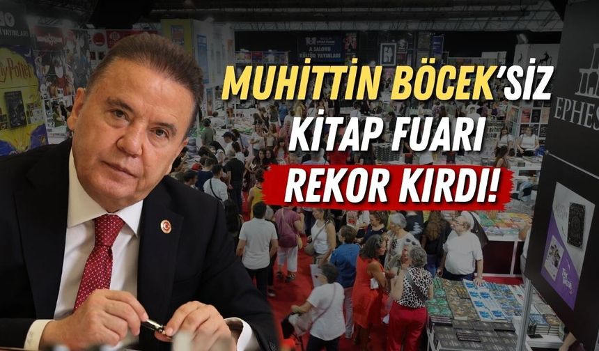 Muhittin Böcek'siz Kitap fuarı rekor kırdı!