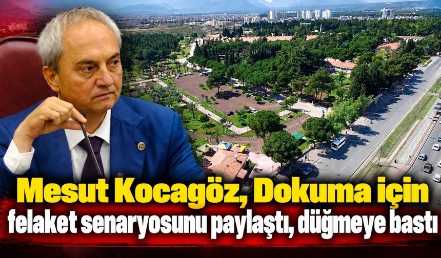Mesut Kocagöz, Dokuma için felaket senaryosunu paylaştı, düğmeye bastı