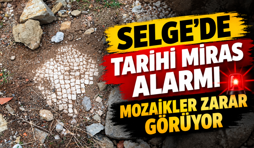 Selge’de alarm! Mozaikler zarar görüyor
