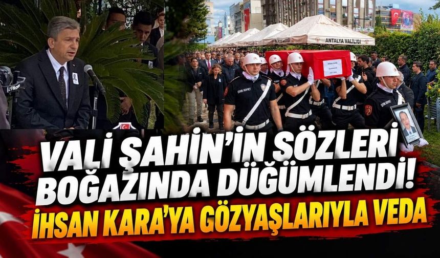 Vali Şahin’in sözleri boğazında düğümlendi! İhsan Kara’ya gözyaşlarıyla veda