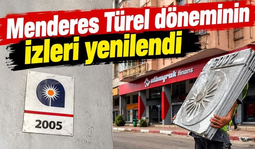 Menderes Türel döneminin izleri yenilendi